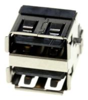 3722-002601 JACK-USB,4P/2C,AUF,BLK,ANGLE-OFFSET,A TY