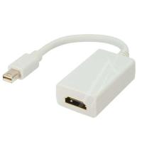 HDMI-A-HONA / MINI-DISPLAYPORT-HANE, VIT, 0,1M