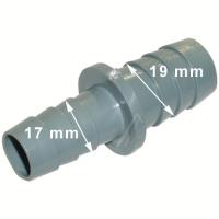 SLANGEKOBLING, RETT, 17MM - 19MM