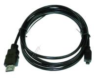 HDMI-A-KONTAKT / HDMI-D-KONTAKT, 2,0M, SVART, HSWE