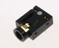3722-003158 KUULOKKEEN ALUSTAKOSKETIN,1/6P,NI,MUSTA