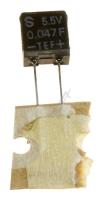 0,047F-5,5V 624-074A KONDENSATOR, DRAWING SUPER CAP 0.047F/5.5V T/P S/S