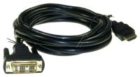 HDMI-PISTOKE 19NAP.-DVI-D PISTOKE 18+1NAP. 3M HQ