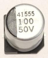 100UF-50V 2402-001083 KONDENSAATTORI, SMD,100UF,20%,50V,GP,TP,10X10.3X10