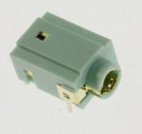3722-003666 JACK-PHONE,1P/7C,AU/NI,GRN,ANGLE