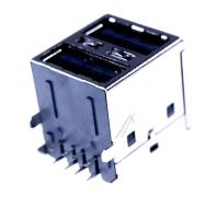 3722-003524 USB NAARASLIITIN ,4P/2C,AU/PD/NI, KULMA, A TYPE