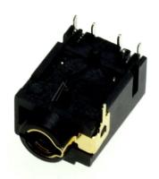 3722-003813 JACK-PHONE,1P/7C,NI+SN,BLK,ANGLE,3.6PI,1