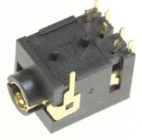 3722-003882 HÖRLURSKONTAKT (1P/7C,P-BRONZE,BLK,ANGLE,3.5P)