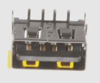 3722-003338 JACK-USB,4P/1C,AU,BLK,ANGLE,A