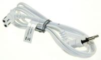 3903-000989 EURO STRÖMKABEL M/8-KONTAKT, VINKEL, VIT 1,5M