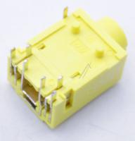 3722-003814 JACK-PHONE,1P/7C,NI+SN,YEL,ANGLE,3.5PI,1