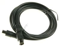 KOAXKABEL HANE/HONA SVART, 1,5M