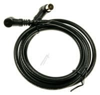 KOAXKABEL HAN/HUN 1,5M SORT 90° VINKEL/VINKEL