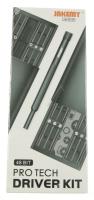 PRO TECH JM-8169 SKRUVMEJSELSATS I MAGNETISK ALUMINIUMLÅDA, 48-BITS