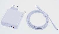 PSE50340 EU USB-NÄTDEL MED 3 PORTAR (2X USB-C, 1X USB-A)