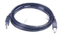 USB-A SOVITINKAAPELI, USB-B, 2.0, MUSTA, 1,8M