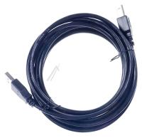 USB-A KAAPELI, USB-B, 2.0, MUSTA, 3M