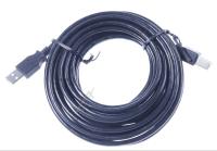 USB-A KAAPELI, USB-B, 2.0, MUSTA, 5M