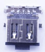 3722-004248 JACK-USB,TP,9P/2C,16X14.95X6.22MM,AU,BLK