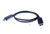 DISPLAYPORT 1.2 HANE > HDMI-2.0 HANE SVART 4K2K@60HZ 1M
