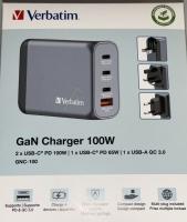 GNC-100 32202 GAN LADDARE 100W 3X USB-C, 1X USB-A, PD, QC, PPS, EU/UK/US