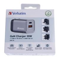 GNC-35 32200 GAN LADDARE 35W 1X USB-C, 1X USB-A, PD, QC, PPS, EU/UK/US