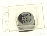 2402-001368 KONDENSAATTORI AL,SMD:47UF,20%,25V,TP,6.3X4.9MM