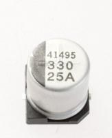 2402-001330 C-AL,SMD:330UF,20%,25V,TP,10X10MM