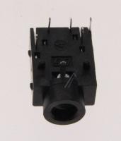 3722-002846 JACK-PHONE:1/6,NI,BLACK,ANGLE